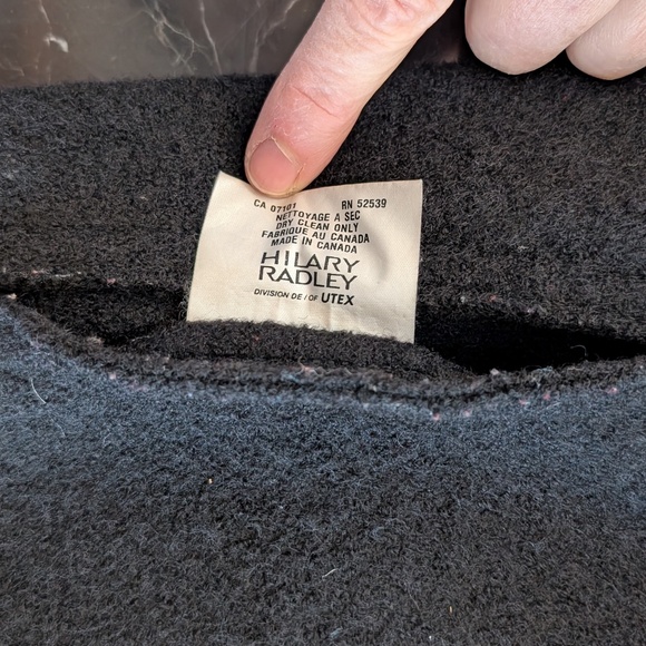 Hilary Radley Wool Coat with Faux Fur Collar – Size 12 - Picture 9 of 11